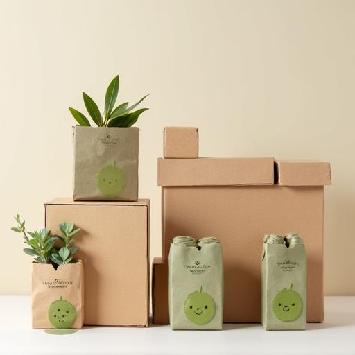 Empaques biodegradables sostenibles para productos infantiles